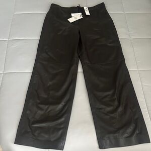 Chocolate Brown Genuine Leather Pants